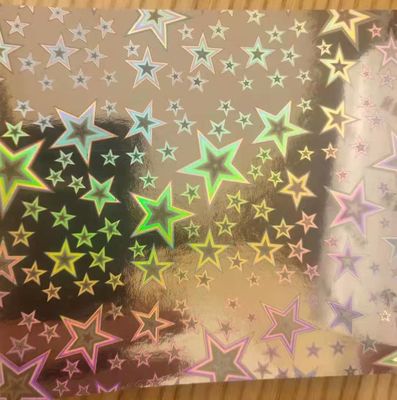 12 মাইক্রো পিইটি / 17 মাইক্রো বোফ হলোগ্রাফিক ধাতবাইজড প্রাইমার লেপ ইউভি প্রিন্টিংয়ের জন্য ব্যবহৃত